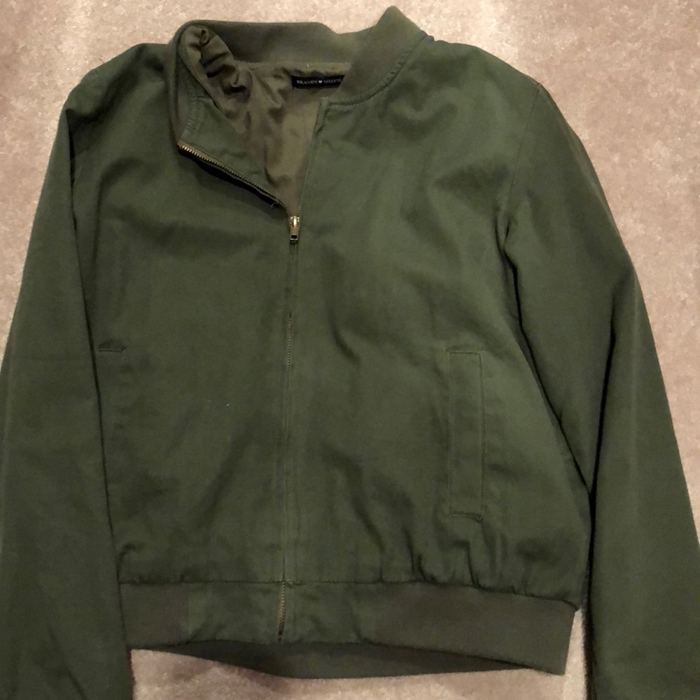 Brandy Melville Army/Olive Green Bomber Jacket